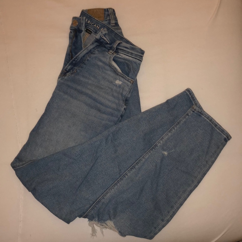 AEO High waisted curvy mom jeans